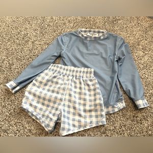 2T swim shirt and shorts
